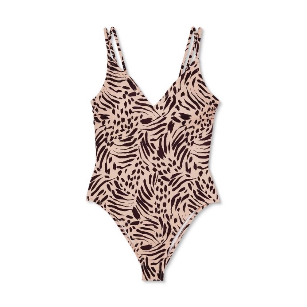 Shade & Shore Double Strap Tie One piece swimsuit